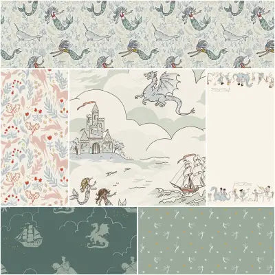 Story Land 1 Yard Bundle Mist, 6pcs