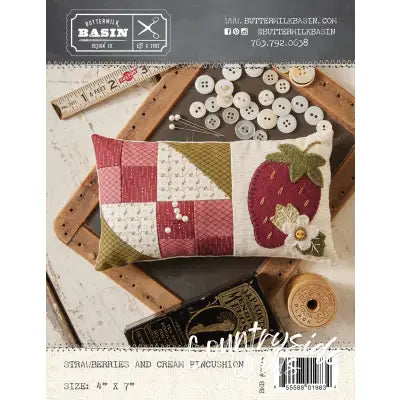 Strawberries and Cream Pincushion