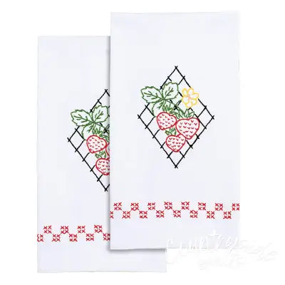 Strawberries Decorative Hand Towels