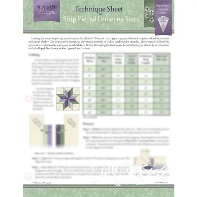 Strip Pieced Lemoyne Stars