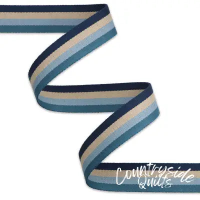 Striped Coastal Webbing 1-1/2in x 3 yd