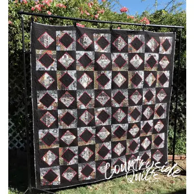 Striped Square in a Square Quilt Pattern