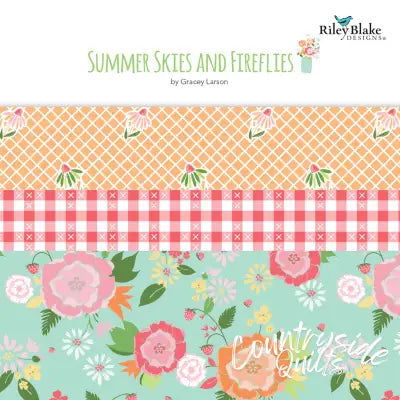 Summer Skies and Fireflies 2.5in Strips, 40pcs/bundle