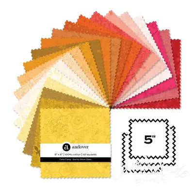 Sun 5 Inch Square 42 Cuts Each