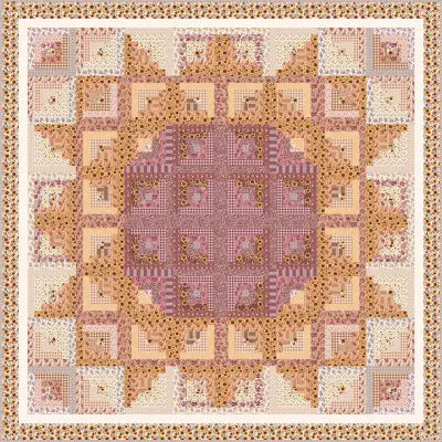 Sunflower in the Cabin Quilt Kit - Harvest on the Prairie