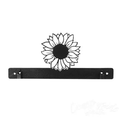 Sunflower With Clips Charcoal 12in