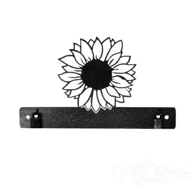 Sunflower With Clips Charcoal 8in