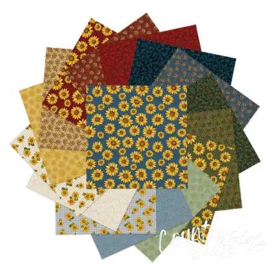 Sunfower Days 10in Squares, 42pcs/bundle