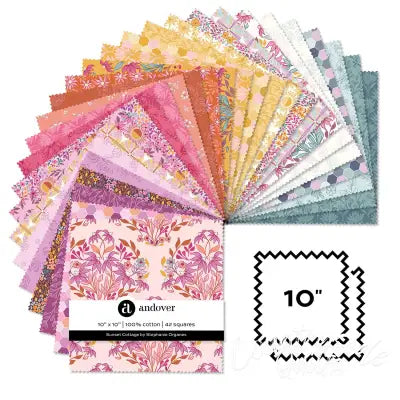 Sunset Cottage 10 Inch Square 42 Cuts Each