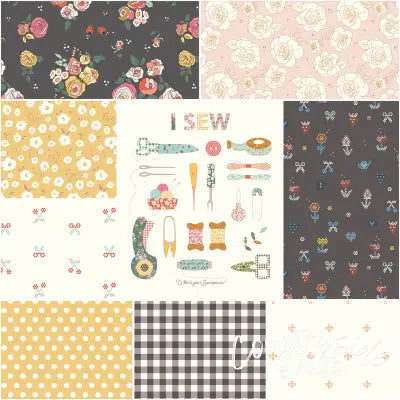 Sunsetridge 1 Yard Bundle Granite, 9 Pcs.