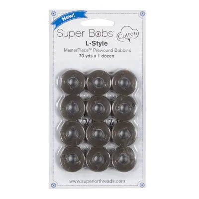 Super Bobs MasterPiece Cotton 70yd Prewound Bobbins 12ct L-Style Nightscape