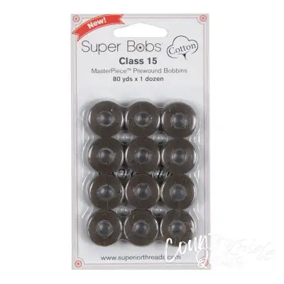Super Bobs MasterPiece Cotton 80yd Prewound Bobbins 12ct Class 15 Nightscape