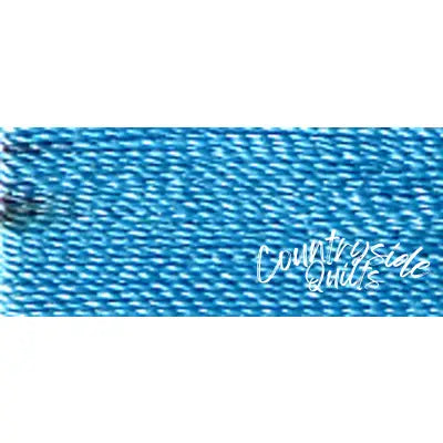 Super Bright Polyester Embroidery Thread 2-ply 40wt 120d 5500yds Blue Fringe