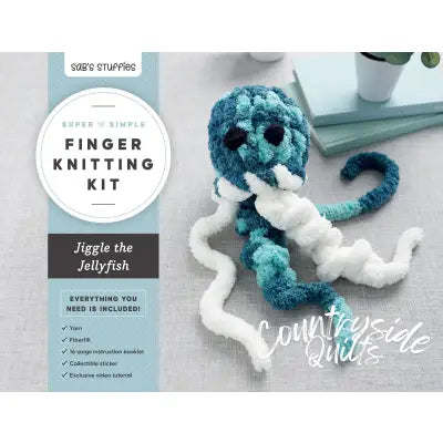 Super Simple Finger Knitting Kit Jiggle the Jellyfish