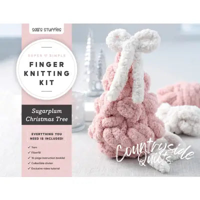 Super Simple Finger Knitting Kit Sugarplum Christmas Tree