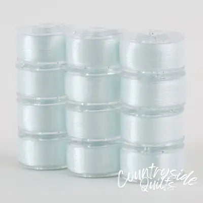 SuperBobs Polyester Bobbin 12pk Class 15 Lace White