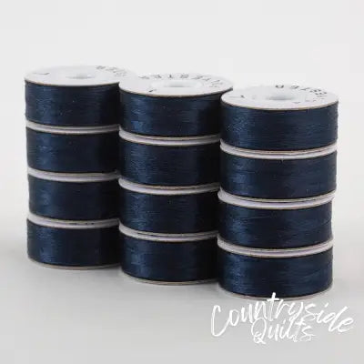 SuperBobs Polyester Bobbin 12pk L-Style Dark Blue