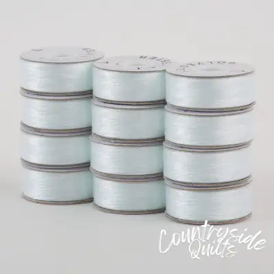 SuperBobs Polyester Bobbin 12pk L-Style Lace White