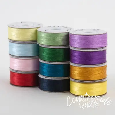 SuperBobs Polyester Bobbin 12pk L-Style Rainbow