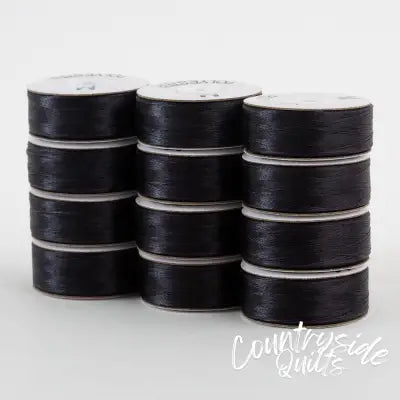 SuperBobs Polyester Bobbin 12pk M-Style Dark Gray