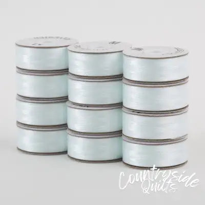 SuperBobs Polyester Bobbin 12pk M-Style Lace White