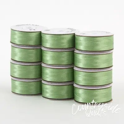 SuperBobs Polyester Bobbin 12pk M-Style Light Green