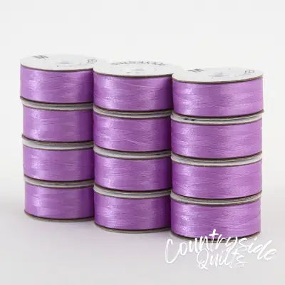 SuperBobs Polyester Bobbin 12pk M-Style Light Purple