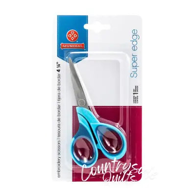 Superedge 4-1/4in Embroidery Scissor Blue