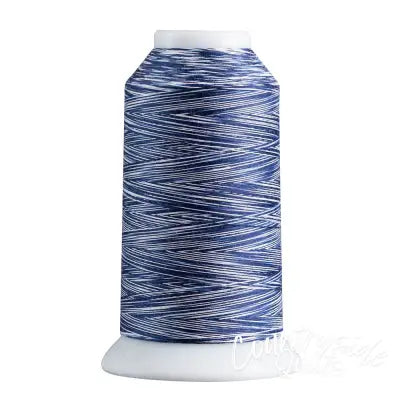 Superior Spirit 40wt Polyester 1650yd Variegated Thread Navy White