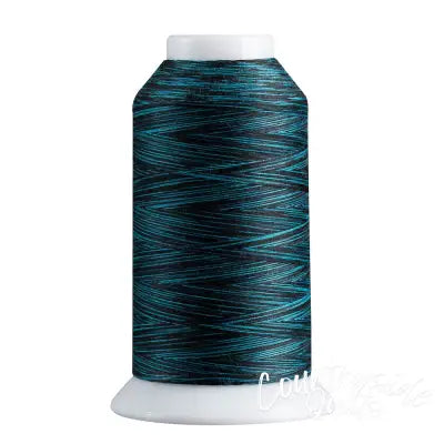 Superior Spirit 40wt Polyester 1650yd Variegated Thread Teal Black