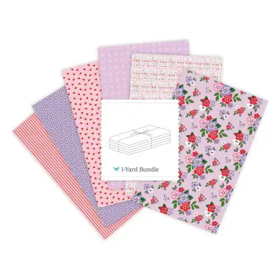 Sweet on You 1 Yard Bundle Lavender, 6 Pcs.