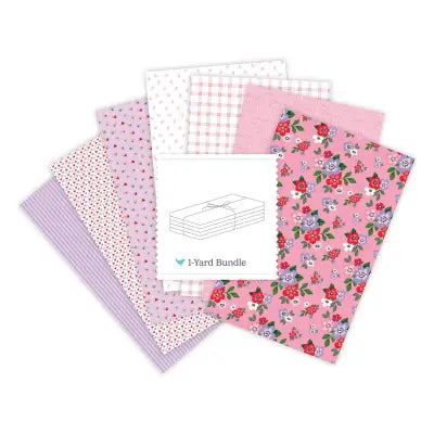Sweet on You 1 Yard Bundle Pink, 7 Pcs.