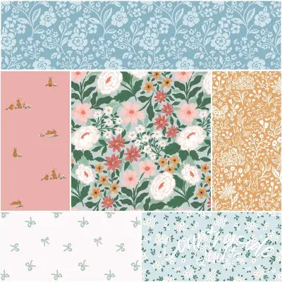 Sweet Cotton Tales 1 Yard Bundle Powder, 6pcs