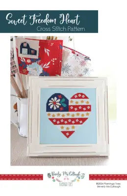Sweet Freedom Heart Cross Stitch Pattern