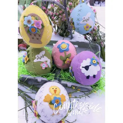 Sweet Stitched Easter Eggs Wool Felt & Floss Kit