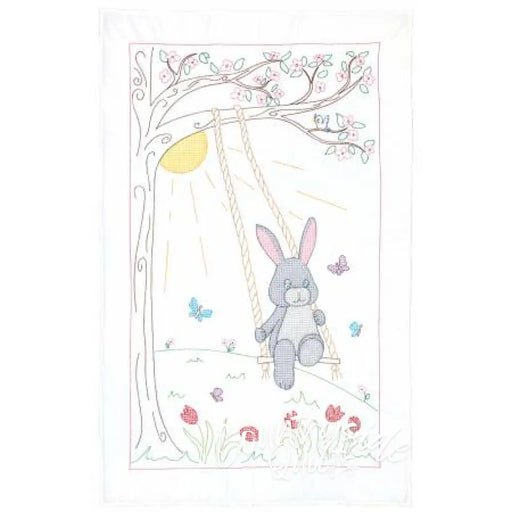 Swinging Bunny Crib Quilt Top Baby Quilts 642606