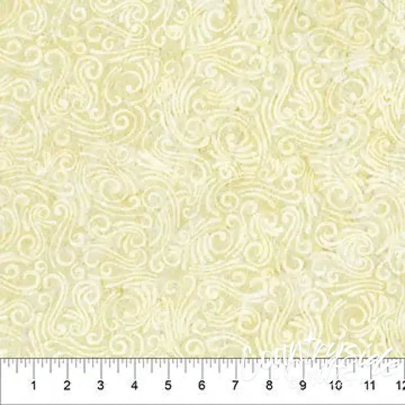 Swirls II Beige Cotton Wideback Fabric per yard