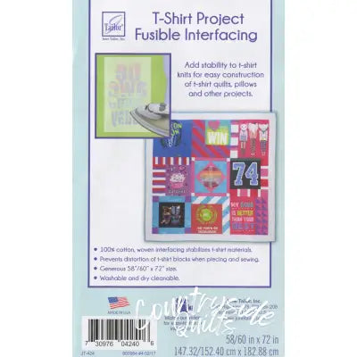 T-Shirt Project Fusible Interfacing 60in x 72in