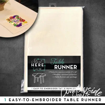 Table Runner 12in x 36in White