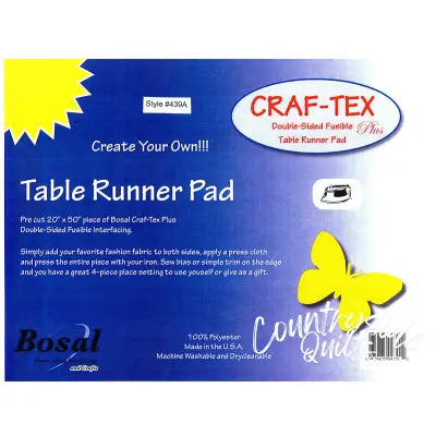 Table Runner Craf-Tex Double Sided Fusible 20in x 50in