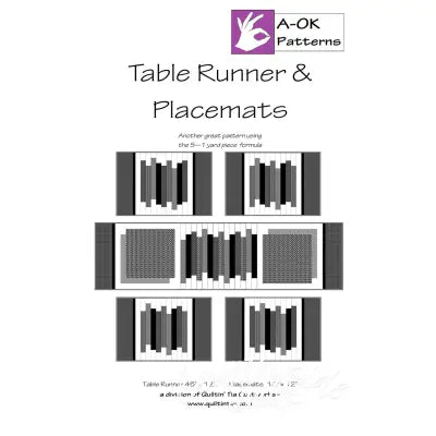 A-OK Table Runner and Placemats Pattern