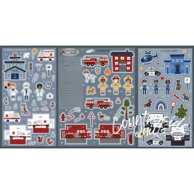 It Takes a Village 36in x 68in Felt Panel