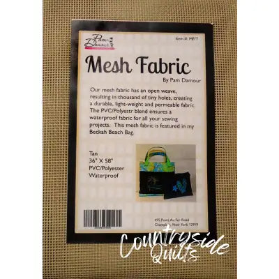 Tan Mesh Fabric 36in x 58in