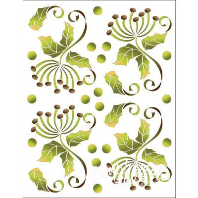 Tattoo Elementz Dandelion Printed on Clear