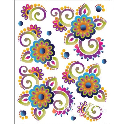 Tattoo Elementz Indigo Printed on Clear