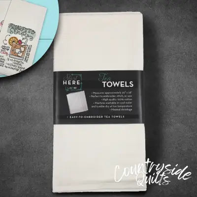 Tea Towels White 2pk