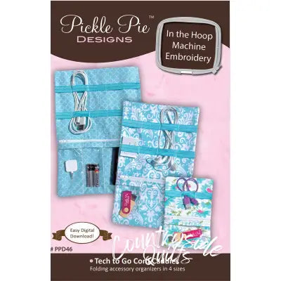 Tech to Go Cord Caddies Embroidery