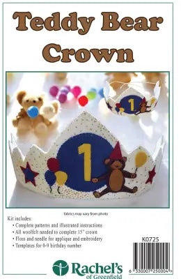 Teddy Bear Birthday Crown Kit