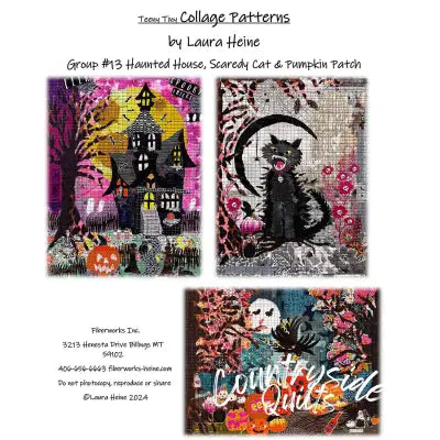 Teeny Tiny Group #13 Haunted House, Scaredy Cat & Pumpkin Patch