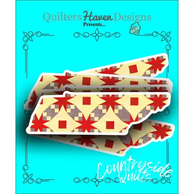Tennessee Quilt Sticker 6pk